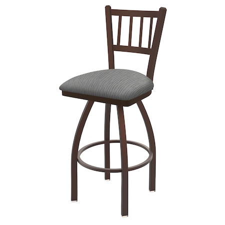 Holland Bar Stool Co 30" Swivel Bar Stool, Bronze Finish, Graph Seat 81030BZ020